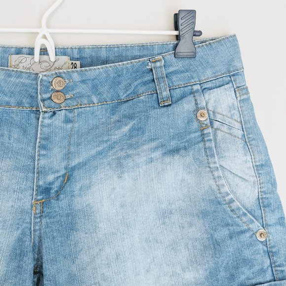 🇦🇷 Prid Soul Acid Wash Denim Shorts Made In Argentina - Picture 6 of 10